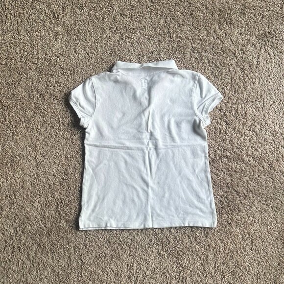 GAP KIDS White Polo T-Shirt - Size XL (12) - 100% Cotton - Picture 4 of 5